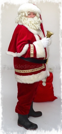 kerstman kostuum huren compleet met baard en accessoires